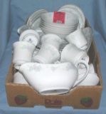 Large box full of floral decorated dinnerware by China Garden