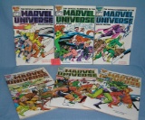Group of vintage Marvel Universe comic books