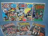 Group of vintage Marvel Conan the Barbarian comic books