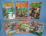 Sgt. Rock GI combat and Sgt. Fury comic books