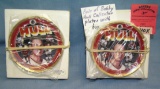 Pair of vintage Bobby Hull hockey collector plates