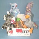 Box of vintage Beanie Babies