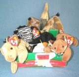 Box of vintage Beanie Babies