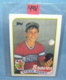 Steve Avery rookie Baseball card