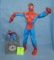 Pair of Spiderman figural toys