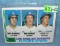 Mike Marshall, Steve Sax and Ron Roenicke rookie baseball card