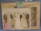 Group of vintage wedding photos