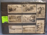 Large antique photo album scrap book