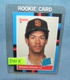 Vintage Roberto Alomar rookie baseball card