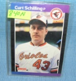 Vintage Curt Schilling rookie baseball card