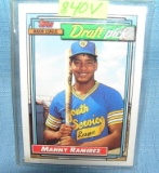 Vintage Manny Ramirez rookie baseball card