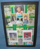 Collection of antique style retro baseball cards