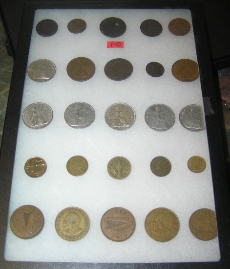 Collection of world coins