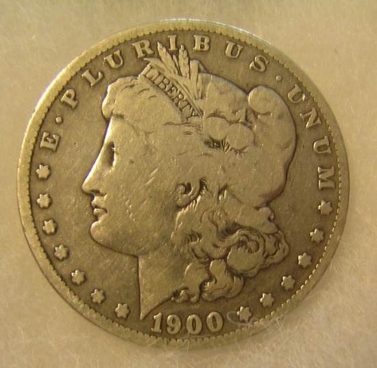 1900-O Morgan silver dollar in fine condition