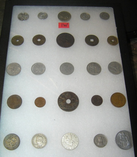 Collection of world coins