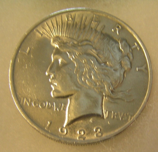 1923 Lady Liberty Peace Silver Dollar