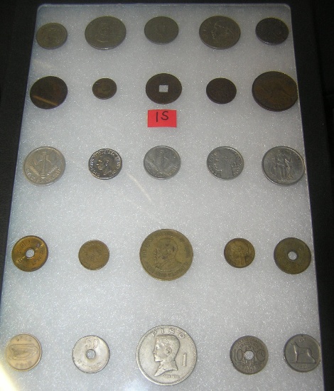 Collection of world coins