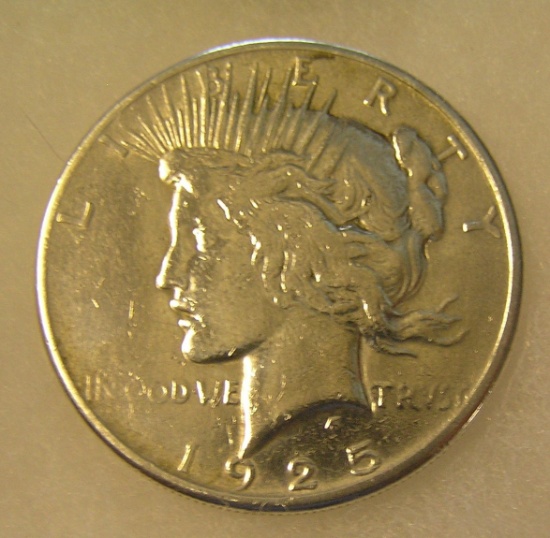 1925 Lady Liberty Peace Silver Dollar