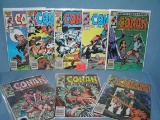 Group of vintage Marvel Conan the Barbarian comic books