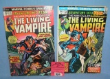 Pair of vintage The Living Vampire comic books