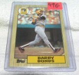 Vintage Barry Bonds rookie baseball card