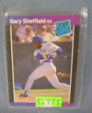 Gary Sheffield rookie baseball card