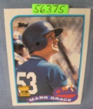 Mark Grace rookie baseball card