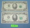 Vintage old style small portrait US $20 bills