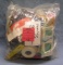 Bag of vintage sewing collectibles