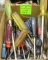 Box full of mechanics screw drivers