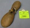 Solid brass cobblers shoe rest