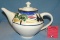 Artist signed hand painted tea pot