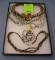 Group of costume jewelry necklaces