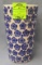 Blue floral decorated vase