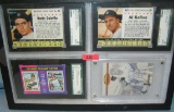 Group of graded and autographed baseball cards