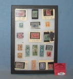 Group of real early US postage stamps