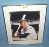 Mickey Mantle matted photograph