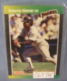 Roberto Alomar rookie baseball card