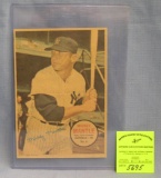Vintage Topps Mickey Mantle colored photo poster