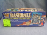 Fleer baseball card set in collector tin