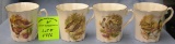 Set of four royal craften fine bone china cups