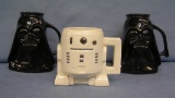 Group of 3 figural Star Wars mugs