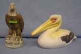 Pair of porcelain bird figurines