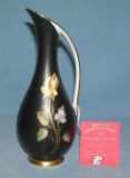 Floral decorated handled vase by Royal Bavaria