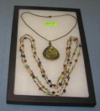 Pair of quality costume jewelry necklaces