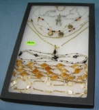 Group of vintage costume jewelry necklaces