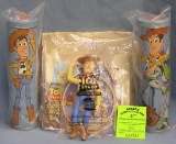 Group of vintage Toy Story toys and collectibles