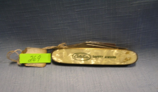 Early Catlin advertising pocket knife by Colonial