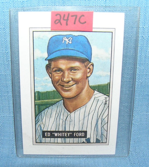 Whitey Ford  Bowman reprint Baseball card