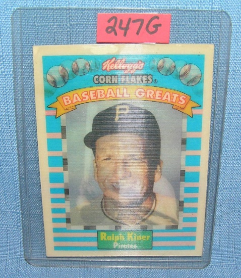 Ralph Kiner 3D Baseball card